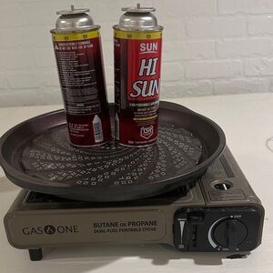 Dual-Fuel Portable Stove - Black